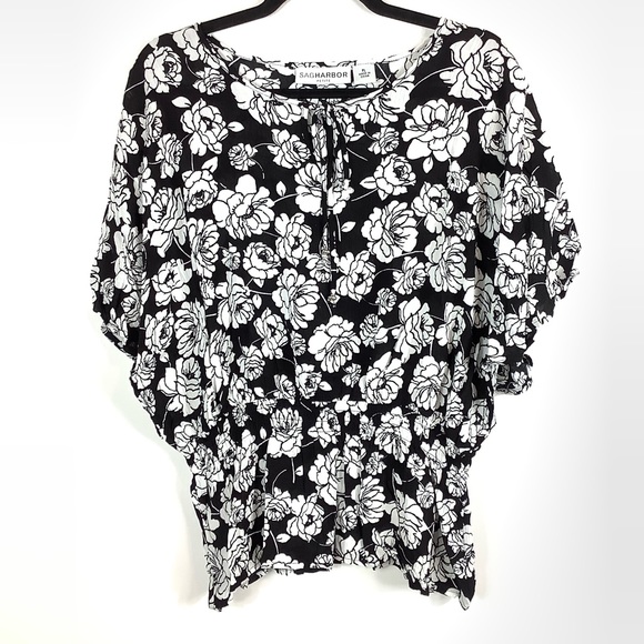 SAGHARBOR  Floral Kimono Top Sz PL - Picture 6 of 8